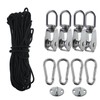 4 Pieces Stainless Steel Pulley, Block Rope Pulley with 4