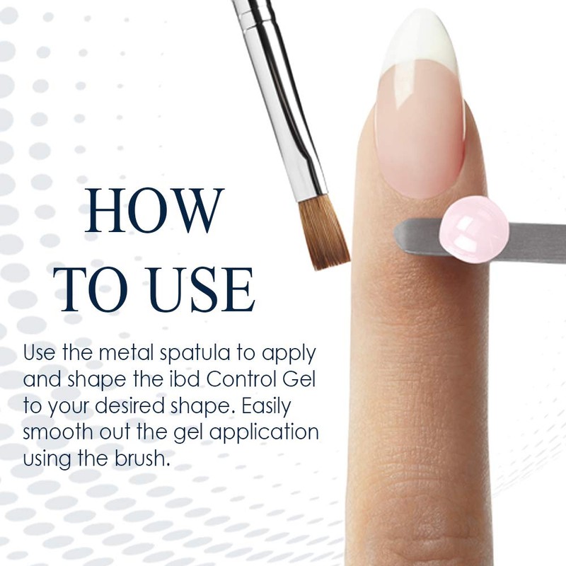 IBD Control Gel Brush and Metal Spatula Pack