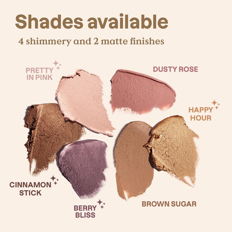ATTITUDE Oceanly Eyeshadow, EWG Verified, Single Shimmer Cream Eyeshadow, Plastic-Free,