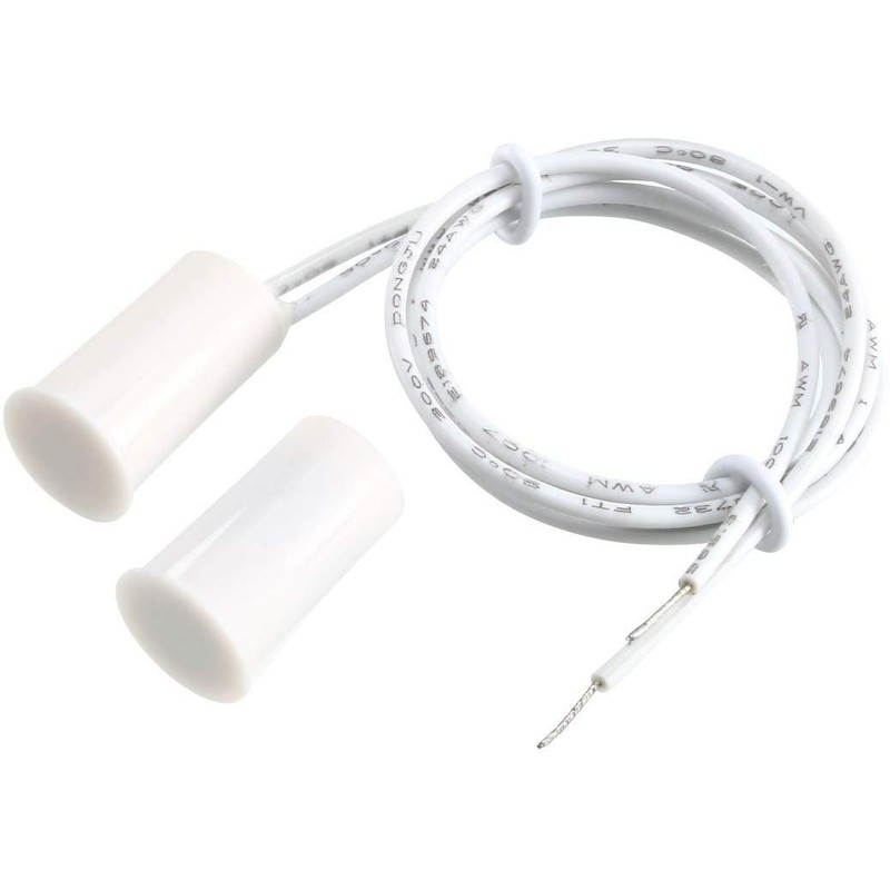 Gebildet 6pcs Recessed Wired Security Window Gate Contact Sensor Alarm