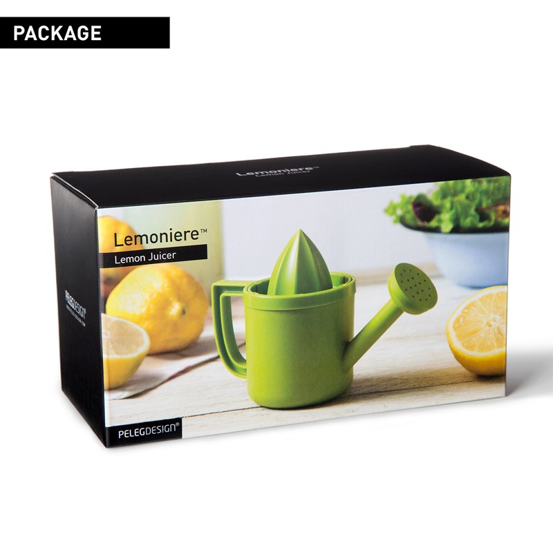 Peleg Design Lemoniere Original Watering Can-Shaped Manual Hand Juicer, Green