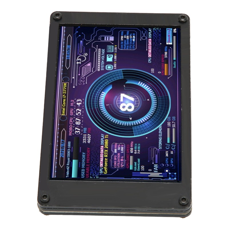 Computer Temp Monitor 3.5 Inch IPS USB Mini Screen Temperature