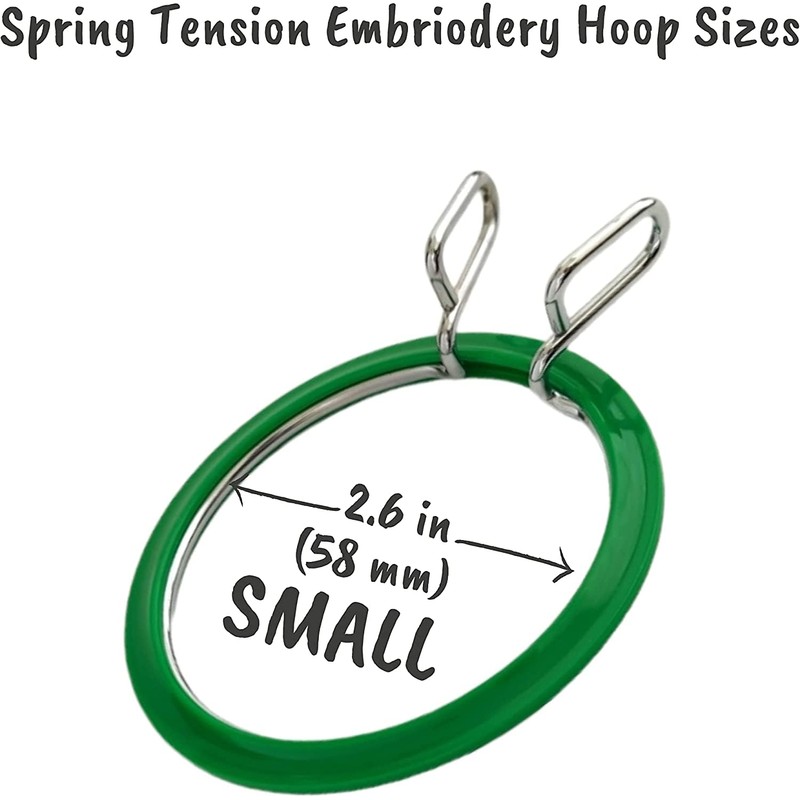 Nurge Premium Quality, Metal Spring Tension Embroidery Hoops, Cross Stich
