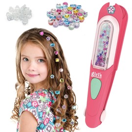 EDLMKM Hair Gem Stamper Kit, Hair Accessories for Girls, Hair Jewels, DIY Hair Styling Tool with Reusable Shining Diamonds, Girls Toys, 5 6 7 8 9 10 Year Old Girls Gifts