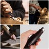 DOITOOL Wooden File Handles 6pcs Wood Handle with Metal Collars,