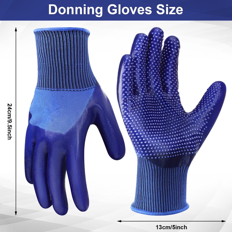 Janmercy 4 Pairs Donning Gloves for Compression Stockings Sock Aid
