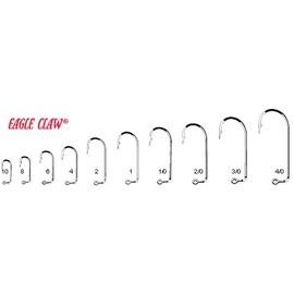 Eagle Claw 575 Gold Jig Hooks - 200 Pack (Size 6)