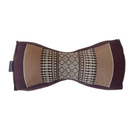 Collumino Traditional Kapok Chinese Neck Support Pillow for Yoga Massage or Relaxation (Brown)