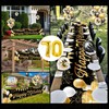 70th Birthday Decoration Man Woman, 70th Happy Birthday Banner Black