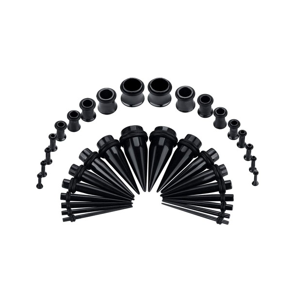 36PC Ear Stretching Kit 14-00G Ear Gauge Stretching Kit Gauges
