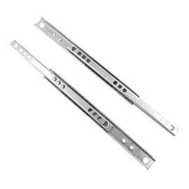 SENRISE Drawer Rail, 1pair Ball Bearing Drawer Runner Metal Drawer Slides W17mm for Furmiture Drawer(246mm Length)