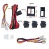 12V Universal Power Window Switch Kit, Wiring Harness kit for