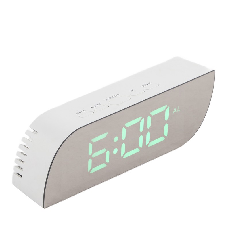 LED Digital Clock 12/24 Hour Conversion Adjustable Brightness Bedside Alarm
