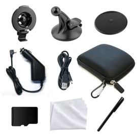 Ramtech Car Truck GPS Full Accessory Kit Bundle, Compatible with 4.3 and 5 Inch Nuvi 2457LMT 2497LMT 2539LMT 2557LMT 2558LMTHD 2559LMT 2577LT 2589LMT 2597LMT 2598LMT 2599LMT - GFAK