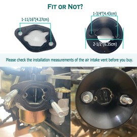 QYMOTO Upgrade Air Filter Kit for Predator 212cc 196cc,Coleman CT200U,KT196 Air Filter Performance Intake Adapter for CT200U-EX Axis M200 BT200X Baja MB165 MB200 Mini Bike Go Kart GX160 GX200 Engine