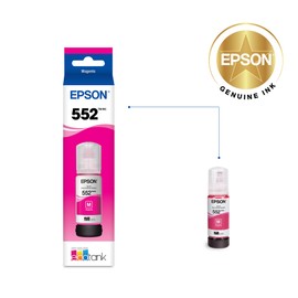 EPSON 552 EcoTank Ink Ultra-high Capacity Bottle Magenta (T552320-S) Works with EcoTank Photo ET-8500, ET-8550