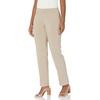 SLIM-SATION Women's Wide Band Pull-On Relaxed Leg Pant with Tummy