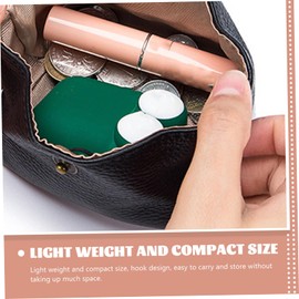 FRCOLOR Portable Mini Coin Bag with Buckle Design Cute Pouch for Lipsticks Cash Keys Jewelry Lightweight Easy to Carry for Women