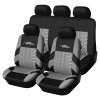 5 Seat Red Universal Classic Car Seat Covers Set with