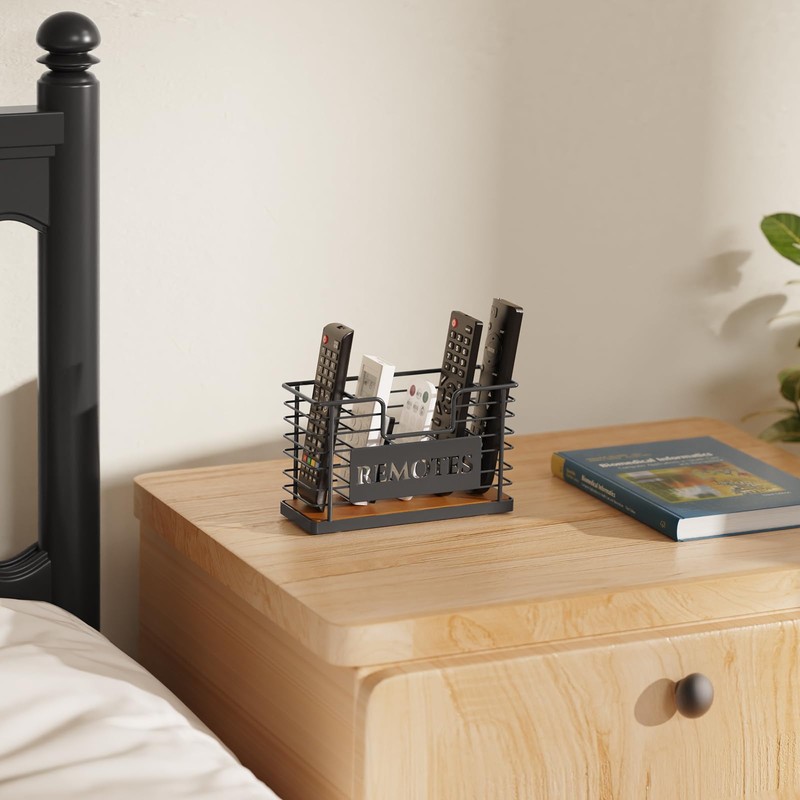 GIGIFTREE Remote Control Holder, 5-Slot TV Remote Holder Wall Mount