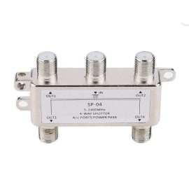 Universal RF Coax 1 In 4 Out Splitter 4 In 1 Out Combiner For CATV Satellite ATSC Antenna
