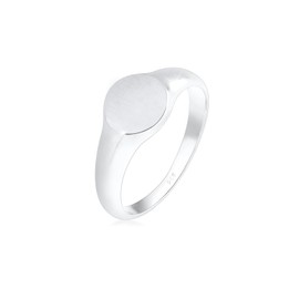 Elli Ring Matte Oval Geo Basic 925 Sterling Silver