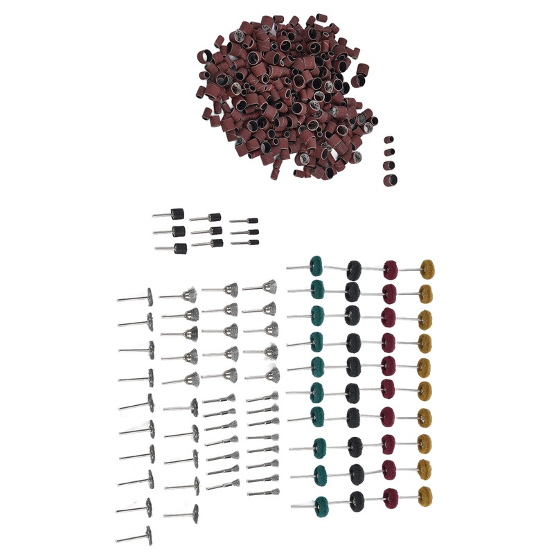 423Pcs Sanding Drum Sleeves Buffing Polishing Wheel Set Drums Mandrels