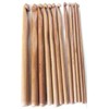 12pcs 6" Bamboo Crochet Hooks Needle Knitting Hooks Knit Craft