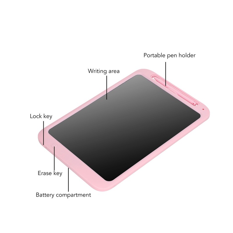 12in LCD Writing Tablet Erasable Colorful Handwriting Lock Electronic Drawing