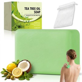 Tea Tree Soap, Natural Gentle Exfoliating Cleansing, for Face & Body