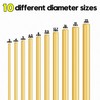 YIEMI Brass Rods，3/16" Dia 8" Length Brass Solid Round Rod
