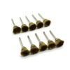 TEMO 10 pc Brass Bristle 1/2 Inch Cup Wire Brush
