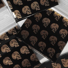 1000-2" x 2" 2020 Skull Zipper Lock Baggies Craft Resealable Plastic Baggy 2 Mil Zipper Poly Bags