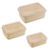 Simplify 6 Piece Set Eco Wheat Plastic Food Storage Containers