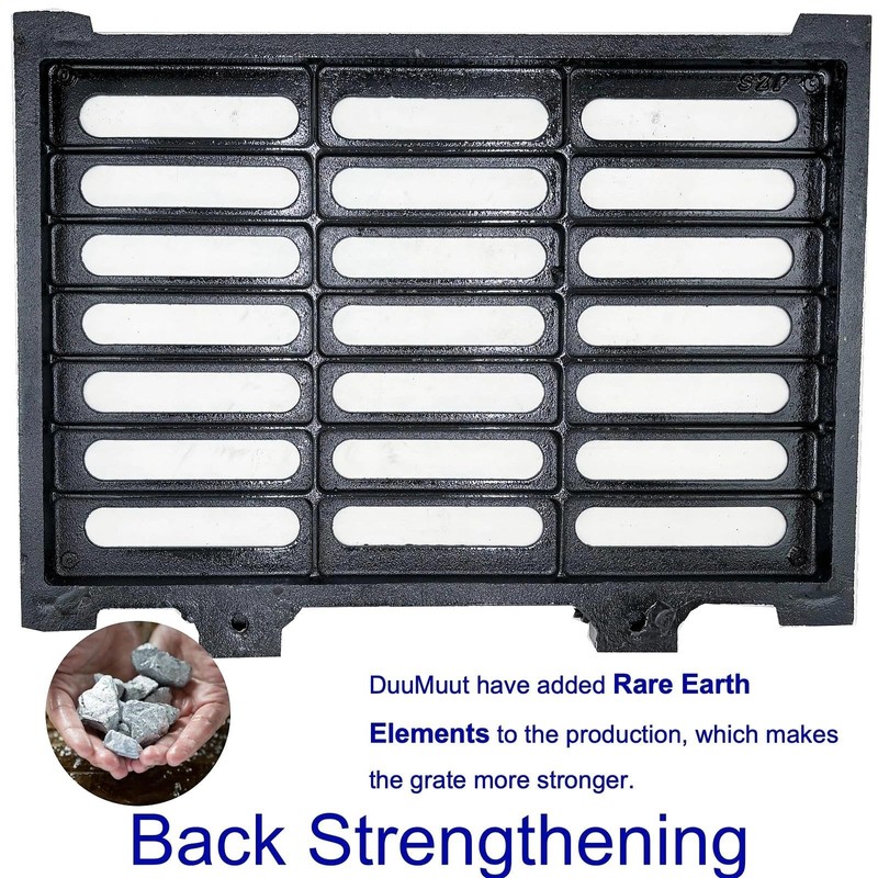 DuuMuut Cast Iron Drain Grate and Frame 24x16 in, B-Class