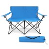 Joyfair Double Camping Beach Chair, Folding Camp Loveseat for Adults