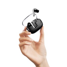 SHANLING MTW60 Headphone TWS Bluetooth 5.3 Earphone HiFi in-Ear Monitor 13mm 35dB with ENC, IPX4 Water Resistance in-Ear Earbuds Sport Earbuds Wireless Earbuds (Black)