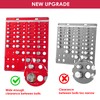 EVERKEEN Thread Nut Bolt Checker, metric Size Gauge, 42 Bolt