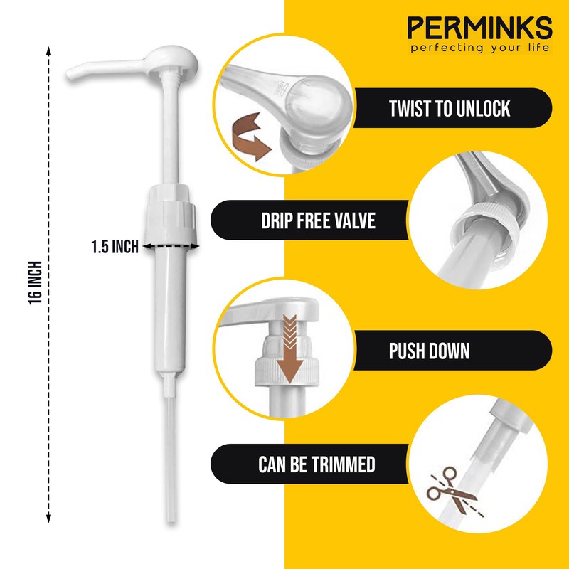 5 Gallon Pump Dispenser - Pump for 5 Gallon Bucket,