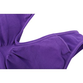 ohlyah Women s Seamless Wire-Free Bra with Removable Pads pack 5 Pack black White Nude Blue Purple XXXL 38DD 40D 42C 42D 44B 44C