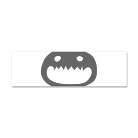 CafePress A Monster Face Car Magnet 10 X 3 10" x 3", Bumper Magnet