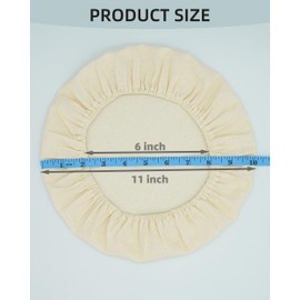 3 Pack sourdough bowl cover, Organic Reusable Cloth bowl cover for proofing, fits 8”-11.5” Diameter bowl and Jar mouth - Unbleached, Perfect for Fermentation Jars (3 Pack - XL)