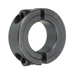 MECCANIXITY Shaft Collar 0.98 Inch Bore Double Split Carbon Steel Clamping Collar Shaft Collars with Set Screw Black