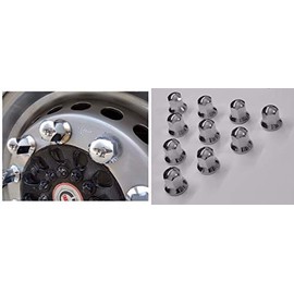 24/7 Car 30 Pieces 33 mm Nut Bolt Caps Covers Chrome Plastic Wheel Truck Trailer