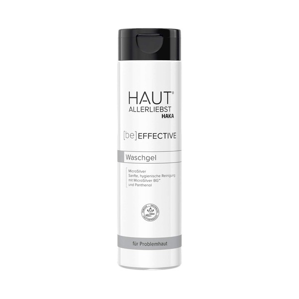 Hautallerliebst MicroSilver Wash Gel, Prevents Acne, for Skin and Hair, Strong Against Body Odour, 250 ml