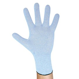 Hygostar Cut Protection Gloves Cut Allfood Steel Sensitive Stainless Steel Fibre, Light Blue, XL, Cut Protection Gloves, Work Gloves, Construction Site Gloves, Safety Gloves, Pack of 6