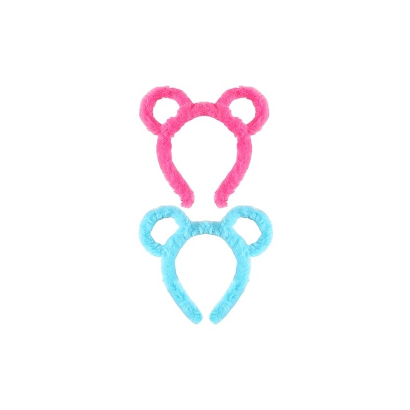 2 Pieces Bear Ear Headbands, Cute Plush, Creative Cartoon Face
