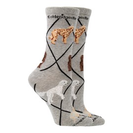 WHD Goldendoodle Socks (Gray, Large)