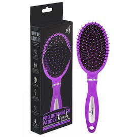 Herstyler Hair Brush Detangler - Untangle Brush for Thick Hair - No Tangles - Soft Bristles - Anti Slip Handle (Purple)