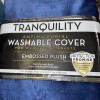 Tranquility Navy Blue Weighted Blanket Cover Embossed Plush 72"x48"